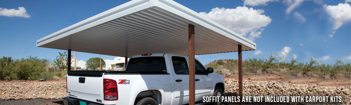 A-Frame Metal Carports - Boxed Eve Carports